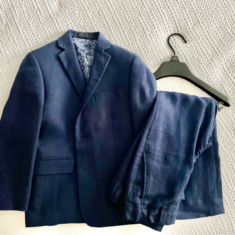 Little boy navy suit